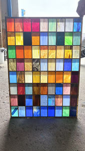 Hoa ARC Windows Tiffany Nhà thờ kính màu nghệ thuật Kính kính bảng điều khiển bản vẽ phương pháp nhuộm màu chì thủ công kính màu - Product Image 5