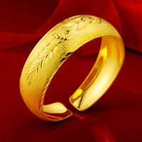 Bracelet PFT 16MM large ouvert Dragon et Phénix, en cuivre plaqué or, motif ciel étoilé, imitation or, fait main pour femme, idéal mariage