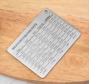 Biểu Đồ Chuyển Đổi Đo Lường Bằng Thép Không Gỉ Với Dụng Cụ Nướng Bếp Nam Châm - Product Image 6