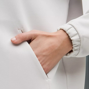 High Quality Custom Blank Polyester/<strong>Cotton</strong> Daily <strong>Wear</strong> Women's Quarter Zip Mock Neck Sweatshirt and Skirt Set - Product Image 6