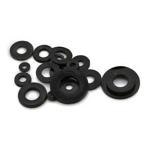 Manchon isolant électrique personnalisé en laiton et bronze, <span class=keywords><strong>rondelle</strong></span> plate en plastique POM Nylon blanc/noir DIN125 - Product Image 3