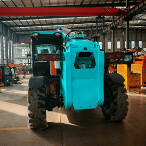 Longqing 7m 9m 12m 14m 18m Wheel <span class=keywords><strong>Loader</strong></span> Teleskopik Diesel Pertanian dengan Remote Control untuk Penanganan Material - Product Image 6