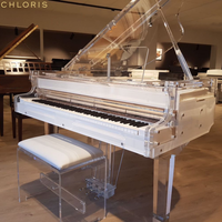 Piano à queue en cristal avec design populaire et étui en acrylique HG168A