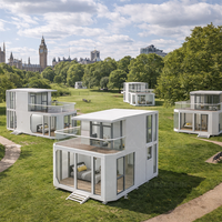 Maison Capsule Modulaire à Deux Étages 20ft 40ft, Cabine Modulaire Type Apple pour Solutions de Projets