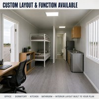 Maison Modulaire Préfabriquée de Luxe 20FT, Habitation Mobile et Portable, Conteneur Démontable, Casa Modulares