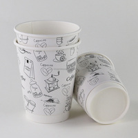 Gobelet à café en papier de 350 ml, gobelets en papier de 4 oz pour boissons chaudes, nouilles, gobelets en papier de 7 oz pour biscuits, fournitures pour cafés en vente