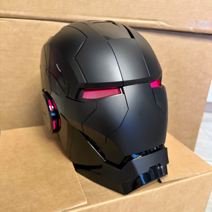 Máscara Inteligente 2026 para Juego de Rol, Uso Automático, Casco Completamente Negro, Compatible con Control por Voz y Gestos - Product Image 6