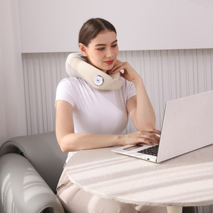 Almohada de Masaje Eléctrica para el Cuello con Gran Capacidad de Batería, <span class=keywords><strong>Shiatsu</strong></span> Profundo, Luz Roja, Compresa Caliente, Almohada de Amasamiento para el Cuello - Product Image 4