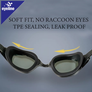 Lunettes de natation de compétition anti-buée avec revêtement miroir Eyeline, personnalisables, idéales pour adultes - Product Image 5