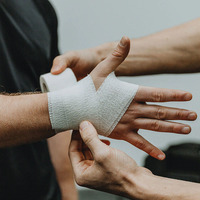 Bande de sport élastique en gros, bandage extensible professionnel pour compression et soutien, ruban adhésif athlétique, grand rouleau économique