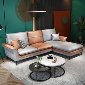 Tecnología Sin Lavado, Sofá en Forma de L, Minimalismo Italiano, Tela de Lujo Ligera, Compre Sofá de China - Product Image 4