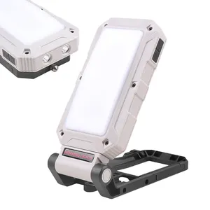 5200mAh Built In Battery Foldable Magnetic Solar Camping Lantern Type-C USB Rechargeable Solar Emergency LED Work Light