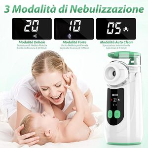 Mới xách tay máy phun sương siêu âm <span class=keywords><strong>mini</strong></span> y tế Lưới ống hít cầm tay kỹ thuật số Máy phun sương - Product Image 5