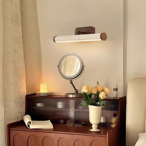 Yellow Travertine Wall Lamp Led Warm White Matte Finish Bathroom Vanity <b>Lighting</b> 400x100mm - Product Image 2