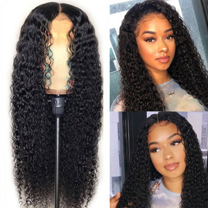 Perruque pour Femme, <span class=keywords><strong>Tresse</strong></span> en Épi de Poisson, Bandeau Coiffant, Mi-Noire, <span class=keywords><strong>Cheveux</strong></span> Longs Ondulés, Raie au Milieu, en Fibre Synthétique - Product Image 5