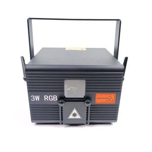 Alta calidad 3W Full RGB Proyector láser Venta al por mayor Night Club Disco Stage Animación Haz de luz Iluminación de escenario de alta calidad - Product Image 3