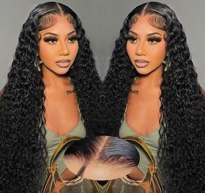 Wig rambut manusia tanpa lem pemakaian dan Go Wig sebelum dipetik pre-cut warna hitam alami keriting keriting 5x5 HD penutupan Wig gratis ongkir - Product Image 1