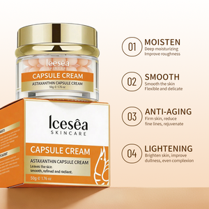 Crema Facial con Astaxantina OEM en Cápsulas 50g MOOYAM, Reafirmante, Iluminadora, Hidratante, Cuidado Diario de la Piel, Venta al Por Mayor, Marca Privada - Product Image 3