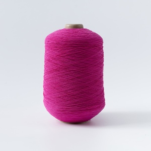 KNITJOY 100 #   Hilo de Látex Teñido, Poliéster DTY, Hilo Recubierto de Goma, Alta Tenacidad, Suavidad Uniforme, Bajo MOQ, para Tejido de Calcetines - Product Image 1