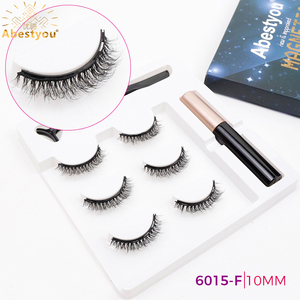 Abestyou 5d Haute Qualité 3 paires de <span class=keywords><strong>Faux</strong></span> <span class=keywords><strong>Cils</strong></span> Magnétiques Naturels Fluffy <span class=keywords><strong>Faux</strong></span> <span class=keywords><strong>Cils</strong></span> Courts en Vison Forte Magnétique <span class=keywords><strong>Eye</strong></span> <span class=keywords><strong>Liner</strong></span> Imperméable - Product Image 3