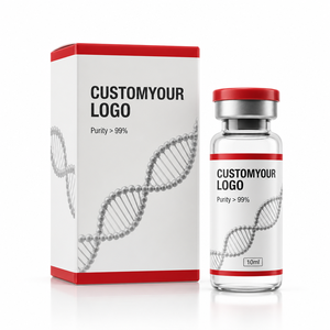 Custom <b>Printed</b> Peptide Vial <b>Paper</b> Box With DNA Design Rigid Packaging Carton For Laboratory Vials - Product Image 1