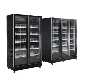 Refrigerador Vertical Comercial de Lujo con Puerta de Vidrio para Exhibición de Vino y Bebidas, de Una, Dos o Tres Puertas, para Bares y Supermercados - Product Image 6