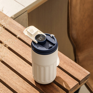 Gobelet <span class=keywords><strong>Isotherme</strong></span> en Acier Inoxydable 316 à Isolation Sous Vide, Anti-Fuite avec Affichage de la Température, Tasse de Voyage pour Café, <span class=keywords><strong>Thé</strong></span> et Boissons Maison - Product Image 6