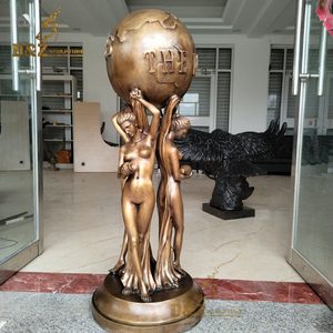 Bronzo personalizzato full size <span class=keywords><strong>il</strong></span> <span class=keywords><strong>mondo</strong></span> è la tua statua - Product Image 1
