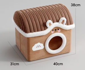 Kedi yatağı - Yarı kapalı, her mevsime uygun. Kış için kedi yatağı, kediler için uyku alanı, kedi yatağı. - Product Image 2