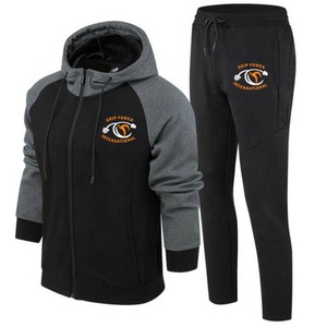 Nouvelle mode de survêtements automne hiver écologiques pour hommes et femmes survêtements OEM avec sangle jogging grande taille - Product Image 1