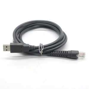 Cable USB a RJ45 Macho para Escáner de Código de Barras para Zebra LI3608, <span class=keywords><strong>DS3608</strong></span>, LI3678, DS3678 Gris - Product Image 1