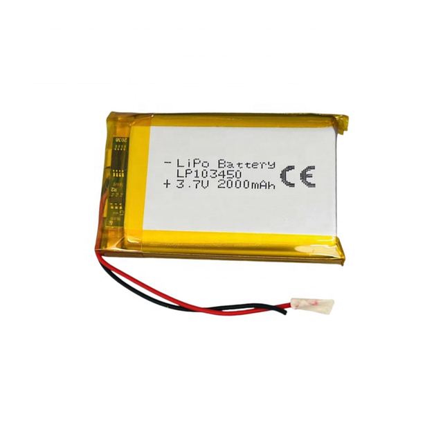 353450 453450 553450 653450 753450 853450 953450 103450 3.7V 2000mAh Rechargeable Lithium Ion Li Polymer Battery with Pcb