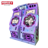 Marwey Nouvelle Machine de Danse d'Arcade de Luxe à Monnayeur pour Divertissement Intérieur, Jeu de Rythme et de Vitesse avec Musique
