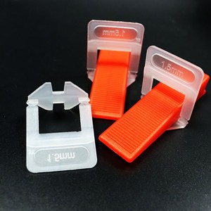Clips reutilizables <span class=keywords><strong>para</strong></span> azulejos de 1mm de grosor, sistema de nivelación, espaciador de azulejos, <span class=keywords><strong>cuñas</strong></span> con espaciadores de accesorios <span class=keywords><strong>para</strong></span> suelo - Product Image 5