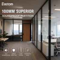 Cloison modulaire en aluminium à double vitrage insonorisée supérieure de 100 mm |   Mur panoramique haute performance pour centres commerciaux et bureaux