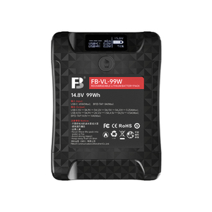 FB <span class=keywords><strong>VL</strong></span> 99W 14.4V 6700mAh Lithium V-Lock V-Mount Batterie ATS LCD Utilisé pour la lumière de remplissage de moniteur de caméra et la lampe - Product Image 1