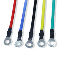 Pabrik merah/hitam 1/2/3M disesuaikan 1015 10AWG kabel listrik Cincin Terminal Lug konektor kawat PVC