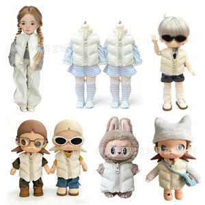 Ropa para Muñecas, Chaleco de Tela Personalizado, Chaqueta para Muñecas, <span class=keywords><strong>Abrigo</strong></span> de Invierno para Muñecas de Peluche - Product Image 5