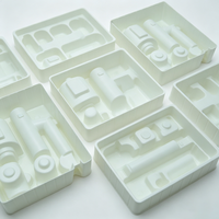 Boîte blister personnalisée, plateau d'insertion moulé en plastique multi-grilles, boîte rigide pour l'ensemble de produits cosmétiques, placement fixe des produits
