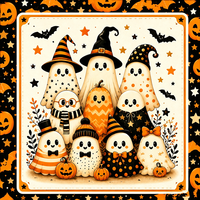 Alas Mahjong Pesta Halloween, Alas Meja Peredam Kebisingan Karet Tahan Lama, Edisi Terbatas, Penutup Meja Anti Selip dan Senyap