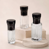 WANJING Bouteille en verre cosmétique personnalisée avec bouchon à vis en Zamac pour huile de parfum Attar Oud 2ml 3ml 6ml 12ml avec applicateur tampon estampé à chaud