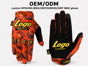 Gants <span class=keywords><strong>de</strong></span> <span class=keywords><strong>moto</strong></span> tout-terrain respirants et résistants à l'usure, personnalisés OEM ODM, pour VTT, MX, BMX, motocross, antidérapants, pour hommes et femmes - Product Image 1