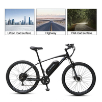 Vélo de montagne électrique TXED 27,5 pouces, moteur arrière sans balais 250W, batterie au lithium 13Ah, fourche à suspension 7 vitesses, frein à disque, vélo électrique