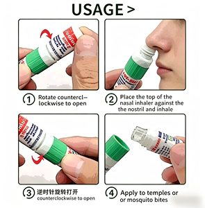 Double Oil Nasal Inhaler <strong>Stick</strong> Thailand Original Dual Use Refresh <strong>Stick</strong> for Drowsiness Relief Personal Care - Product Image 3