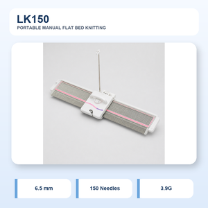 Machine à tricoter manuelle LK150 à jauge moyenne avec lit plat de 150 aiguilles pour projets de tricot et échantillons de modèles à domicile ou en studio - Product Image 4