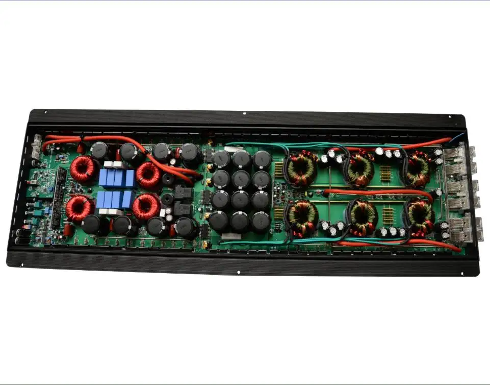 Monoblock Amplifier Mobil Korea, SPL-7500.1 Penguat Audio Mobil Subwoofer Kompetisi Kelas D Kekuatan Tinggi 7500W