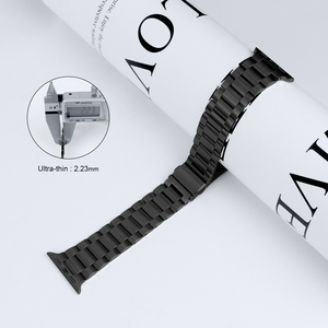 <span class=keywords><strong>Cinturino</strong></span> di Lusso in Acciaio Inossidabile a Tre Perle per <span class=keywords><strong>Apple</strong></span> <span class=keywords><strong>Watch</strong></span> 10/Ultra2 Design Transfrontaliero con Caratteristica Traspirante - Product Image 4