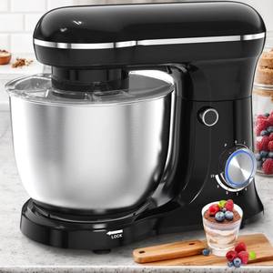 Batidora Eléctrica Multifunción de 1500W, Batidora de Huevos, Amasadora Planetaria Totalmente Automática, 5L, 6 Velocidades, Acero Inoxidable - Product Image 1