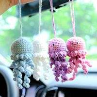 Nouveau Pendentif en Peluche Façonné à la Main, Thème Vie Marine Mignonne, Vente en Gros, pour Décoration de Sac ou Rétroviseur de Voiture