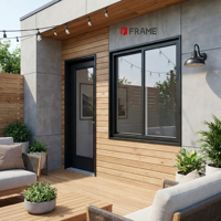Ventana Corredera de PVC Reforzada con Acero, Diseño Moderno y Personalizado, Vidrio Grande Opcional, Triple Acristalamiento, Aislamiento Térmico Multicámara